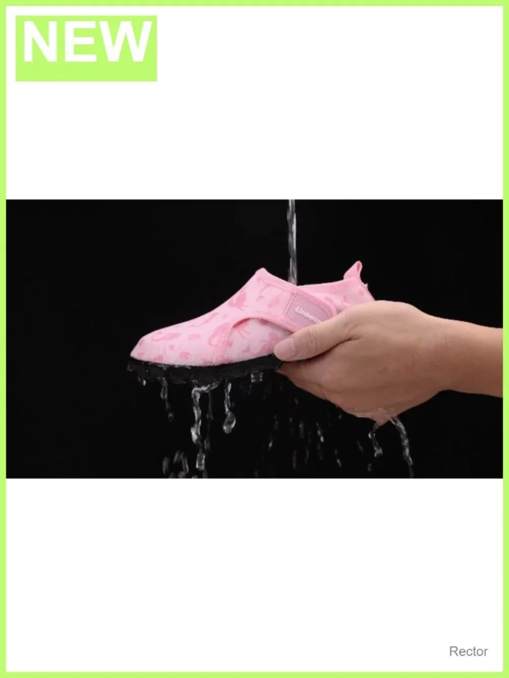 Kids Water Shoes Quick Dry Aqua Velcro Non-Slip TPR Sole